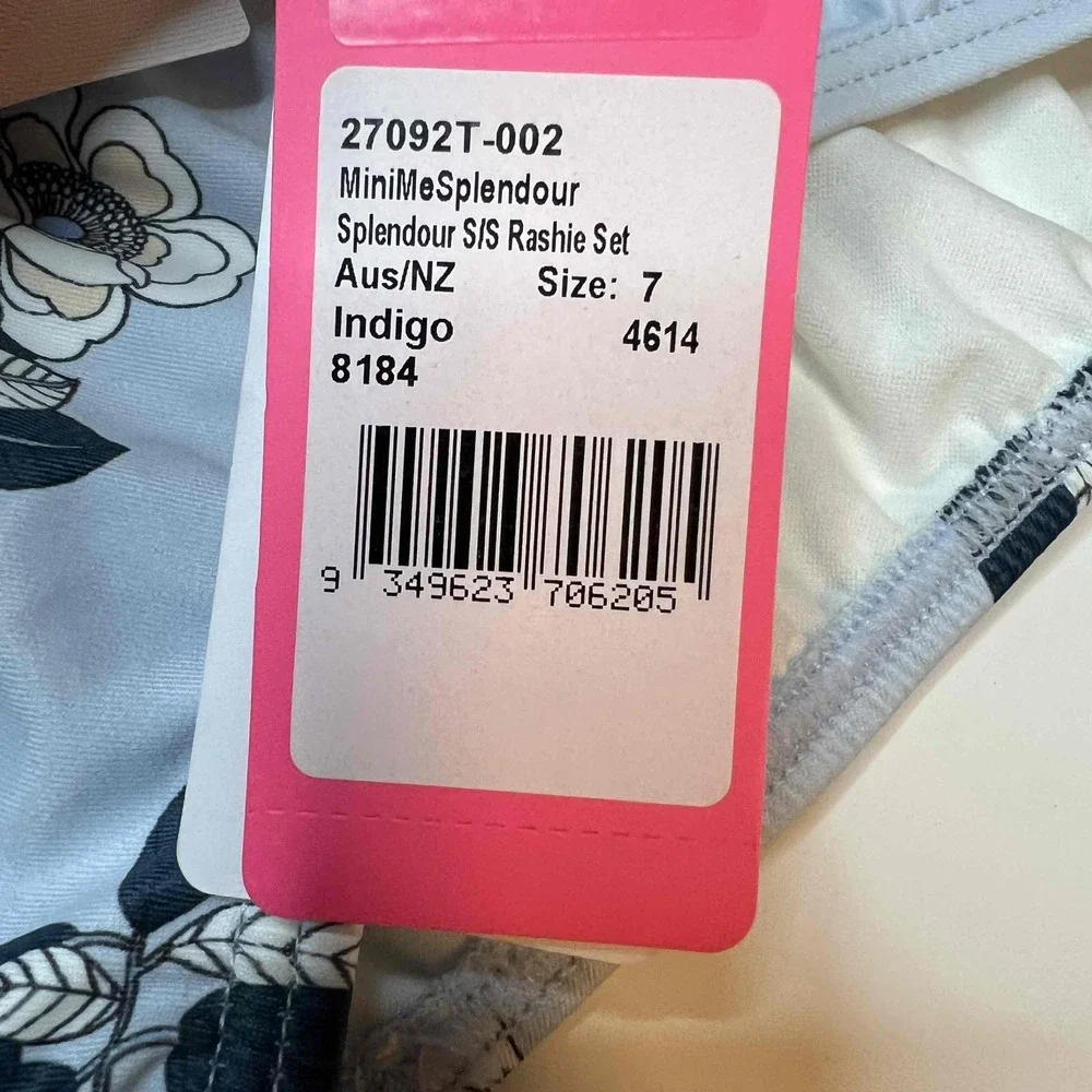 Seafolly Kids Blue Floral Bikini‎ Briefs Girls Size 7 New